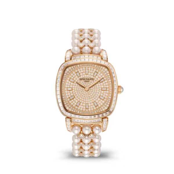 Patek Philippe Gondolo Haute Joaillerie Diamond & Pearl Reference 7042/100R-010.
