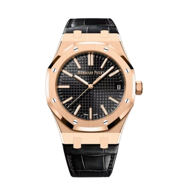e Audemars Piguet Royal Oak Selfwinding Rose Gold (Black Dial