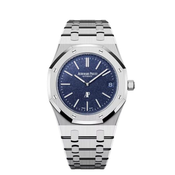 Audemars Piguet Royal Oak Jumbo Extra-Thin White Gold Grainy Blue Dial